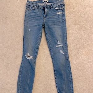 Abercrombie mid rise super skinny jeans